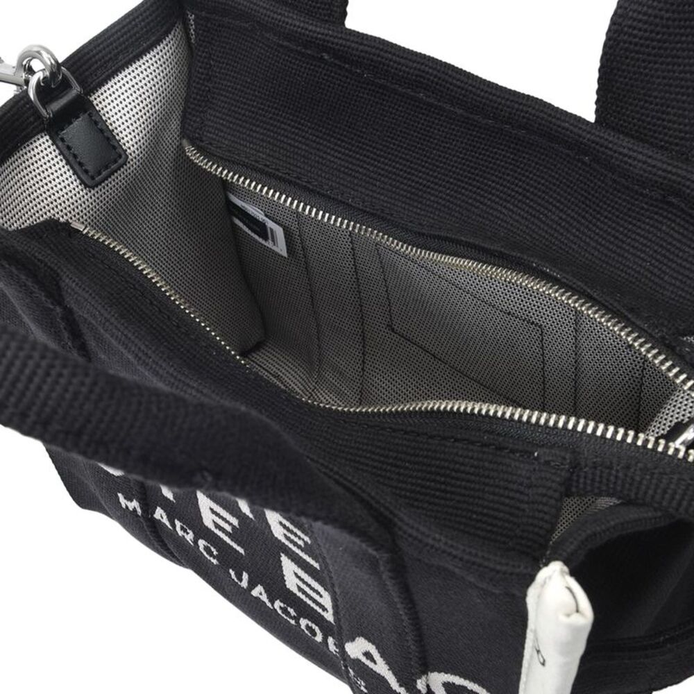 The Small Tote Bag in Black Canvas - Picture 4 of 4
